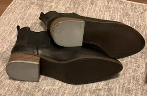 Lucky Brand Podina Leather Chelsea Ankle Boot (Sz 9.5) Black Block Heel thumbnail 7