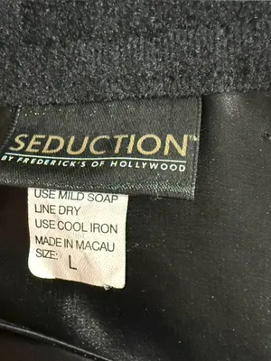 Seduction by Fredricks of Hollywood Black Sheer Fringe Nightie Lingerie Dress thumbnail 3