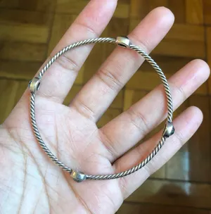 David Yurman Onyx Stone Bangle Bracelet thumbnail 5