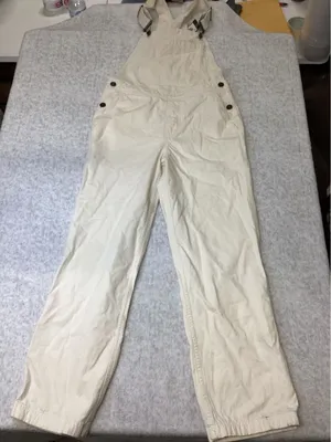 Alpine Design Womens XS Off White Relaxed Fit Cotton Overalls ADW24904 NWT‎ thumbnail 1