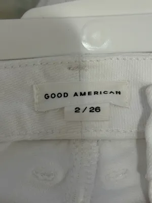 Good American Jeans Legs Good Crop White thumbnail 3