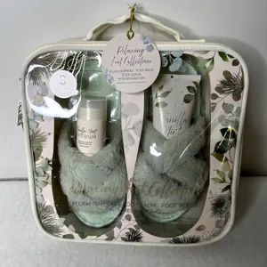Enchante Accessories Slippers Foot Balm Scrub Bag Gift Set thumbnail 1