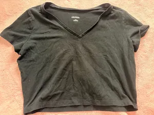 Wild Fable Black Crop Top thumbnail 1