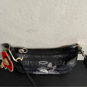 New Vintage 2006 Betty Boop Street Angel Black Handbag Purse Coquette Wristlet thumbnail 6