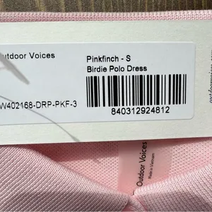 Outdoor Voices Birdie Polo Dress In Pinkfinch Unlined Tennis Golf Size S NEW thumbnail 7