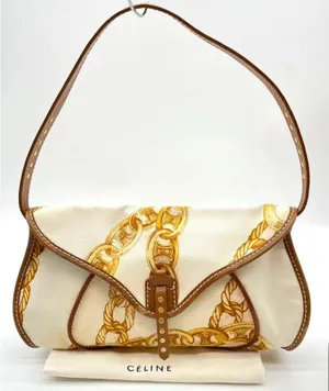 Celine vintage canvas leather Baguette bag thumbnail 1