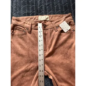 We The Free‎ Brown Faux Suede Skinny Pants Distressed Look Size 27 NWT thumbnail 8