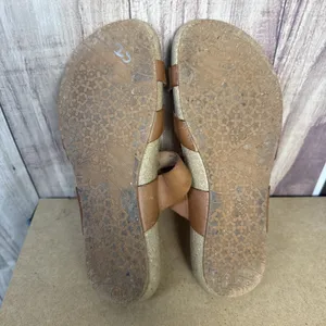 Yokono Sandles Brown Leather Adjustable Strap Cork Footbed Womens Size 9 thumbnail 4
