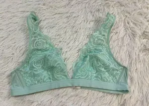 PINK - Victoria's Secret Light Aqua Lace Plunge Bralette thumbnail 1
