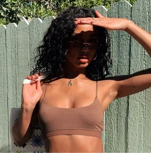 Princess Polly Brown Silk Bralette thumbnail 1