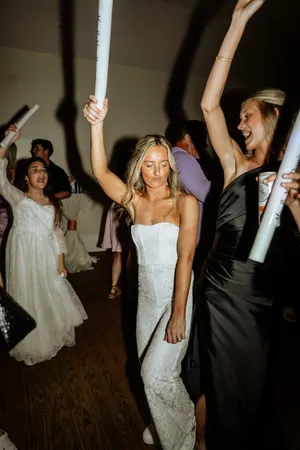 Selfie Leslie Strapless White Jumpsuit thumbnail 5