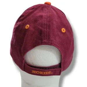 Signatures Apparel Virginia Tech Hokies Hat OSFM - Unisex Strap Back Cap Embroidered thumbnail 6