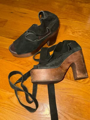 Free people Wrap Platform Sandals - Black thumbnail 4