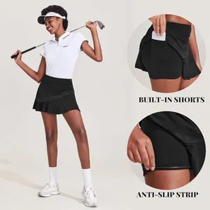 Ekouaer NWT Black Mesh Tennis Skirt w/Shorts Underneath Size XL thumbnail 4