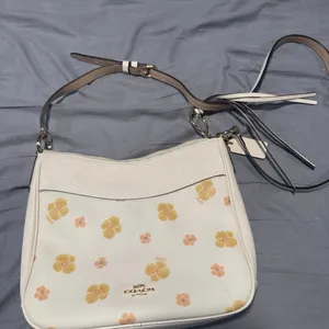 Coach White Floral Crossbody Bag thumbnail 1