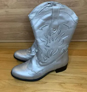 Sandro Moscoloni For Her Metalic Western Booties thumbnail 1