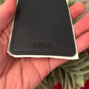 Christian Dior Pebbled leather logo card phone sticker NEW thumbnail 3