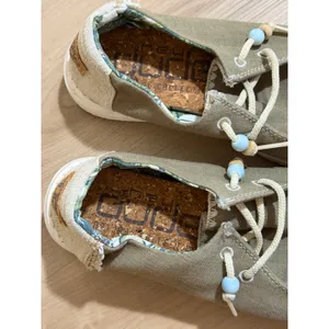 Hey Dude Wendy Natural Rosemary Shoes 6 Womens Canvas Loafers Slip On thumbnail 4