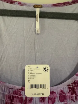 Periwinkle Purple Floral Free People Maxi Dress thumbnail 2