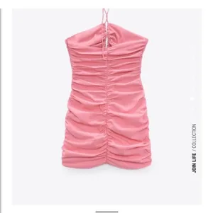 Zara Pink Ruched Halter-Style Mini Dress thumbnail 4