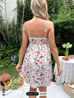 SheIn Floral Maternity & Nursing Dress thumbnail 2