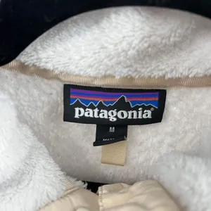 PATAGONIA Women's‎ Re-Tool Snap-T Fleece Pullover white medium cozy soft jacket thumbnail 6