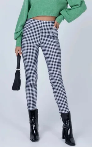 Princess Polly Gingham Pants thumbnail 1