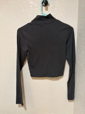ZARA Long Sleeve Turtleneck Black thumbnail 3