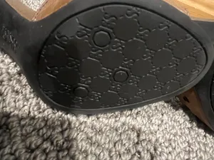 Franco Sarto Brown Leather T Strap Heels, Size 6 thumbnail 7