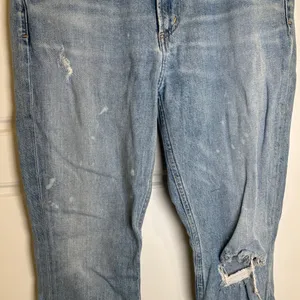 Citizens of Humanity Demy Cropped Flare Jeans Size 28 Light Wash Distressed thumbnail 4