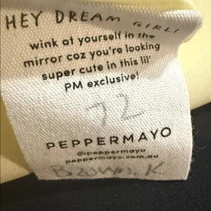 Peppermayo Girl Crush Bow Mini Dress Butter Yellow Strapless Cutout Size 6 thumbnail 7