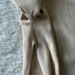 SNDYS tied up mock neck knit tunic dress in sand thumbnail 9