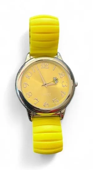 Avon Counting Critters Silicone Watch‎ Stretch Band Yellow thumbnail 1