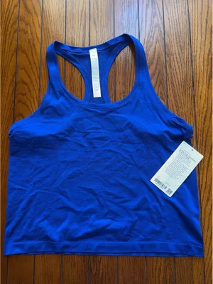 Lululemon Swiftly Tech Scoopneck Tank 2.0 Race Clubhouse Blue Size 12 NWT thumbnail 1