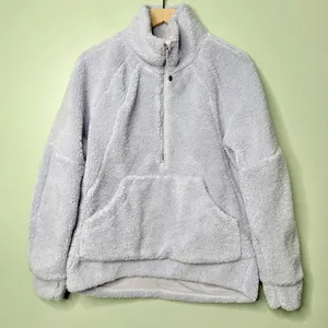 Lululemon Scuba Oversized Fleece Funnel Neck Half Zip Lilac Purple Size XS/S thumbnail 5