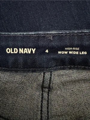 NWOT Old Navy Denim High-Rise Wow Wide Leg Women's Jeans, Size 4 thumbnail 10