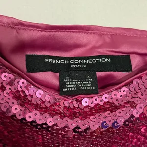 French Connection Fuchsia Sequin Mini Skirt festival size Large thumbnail 2