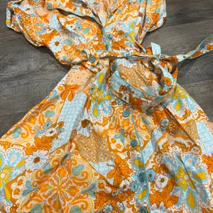 &Merci orange‎ and blue mini dress size S thumbnail 6