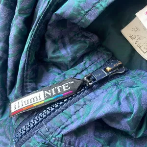Vintage Windbreaker Jacket Green Size M thumbnail 7