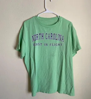 Y2K North Carolina Tee Green Size L thumbnail 2
