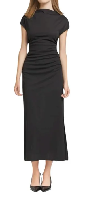 NEW Anthropologie WAYF Elegant Black Dress Classic Party Cocktail Gala Size XS thumbnail 1