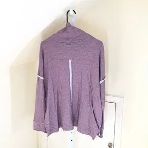 We the Free Free People Women's EUC Oversized Cowl Neck Sweater Pink/Mauve M thumbnail 5