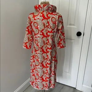 Gretchen Scott Ruffle Neck Jersey Dress thumbnail 2