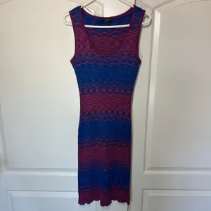 Lane Bryant Sleeveless Scoop Neck Space Dye Sweater Dress Purple Blue 14/16‎ thumbnail 2