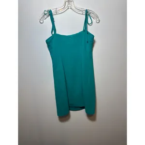 Amanda Uprichard Roxi Mini Sheath Sleeveless Dress in Teal Green Women's S thumbnail 9