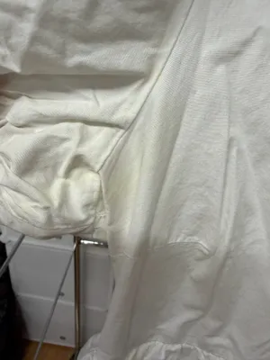 ZARA White Tiered Mini Dress thumbnail 6