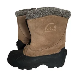 Sorel Lia Ellesmere Insulated Zip Up Half calf duck boots EUC thumbnail 1