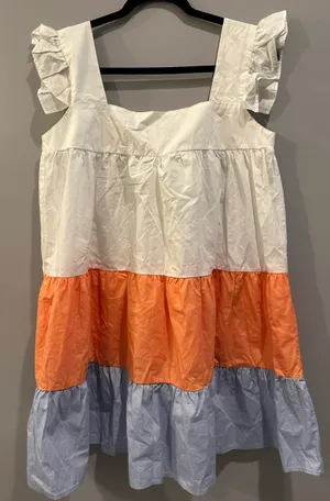 Altar'd State Colorblock Ruffle Strap Dress thumbnail 2