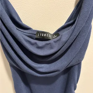 Revolve Lioness Strapless Navy Dress thumbnail 4