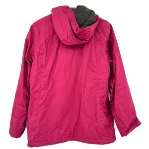 L.L. Bean Size Medium Regular Nylon Hooded Jacket‎ Coat Pink Winter Gear Layers thumbnail 2